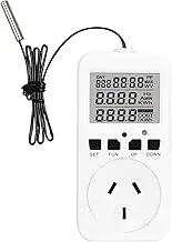 GUYOS Digital Thermostat Plug Socket Reptile Temperature Controller Outlet Plug 240V 10A Heating Cooling Control for Incubator Brewing Incubator Greenhouse Terrarium Heat Mat