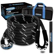 1"×30ft Kinetic Recovery Rope (48,500lbs) Heavy Duty Offroad Kinetic Rope f