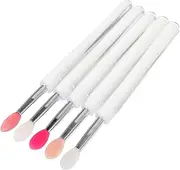 EXQUIMEUBLE 5pcs Silicone Makeup Brush Reusable Lip Gloss Applicator for Lip Masks Eyeshadow and Glitter Lightweight Portable Beauty Tool for Precise Application