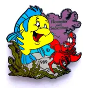 DISNEY Trading Pin - 100 Years of Dreams FLOUNDER and SEBASTIAN - Pin 68 Loose