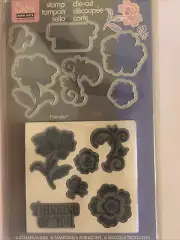 Retired Sizzix Stamp Framelits Die-Cut 657776 "Thinking Of You" New