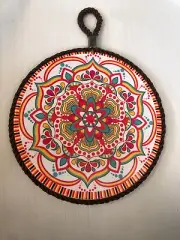 Moroccan Style Ceramic Hot Plate Trivet Wall Hanging Kitchen Decor FREE SHIPPING