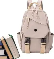 [Generic] Small Backpack for Women - School Bag for Students | Large Capacity Casual Shoulder Bag, Waterproof Travel Daypack for Nurse Mom Girl