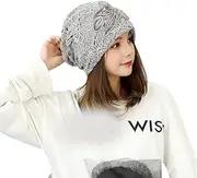 [VIDECOR] Headwear Elegant Women's Lace Turban Beanie Hat: Elastic Head Wrap Cap with Chic Flower Design Multicolor,A
