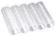 ODDIER 26 mm Coin Capsules Coin Case Coin Holder Storage Container with Storage Organizer Box for Coin Collection Supplies (100 Pieces)