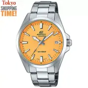 Casio Edifice EFV-100DJ-9AJF Yellow Face Stainless Steel Men Watch New with BOX