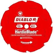 Diablo Freud D1208DH 12-Inch by 8 Tooth Polycrystalline Diamond Tipped TCG Hardie Fiber Cement Saw Blade