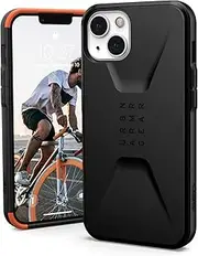 Urban Armor Gear UAG Designed for iPhone 13 Case Black Sleek Ultra-Thin Shock-Absorbent Civilian Protective Cover, [6.1 inch Screen]