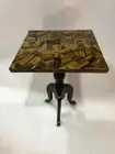 Tiger Eye Stone Coffee Table Top, Yellow Marble Console Side Table Top Home Deco