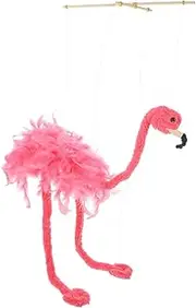 ibasenice String Flamingo Marionette Puppet Interactive Animal Stage Show Performance Funny Vibrant Design Safe Material for Lasting Use for Decor