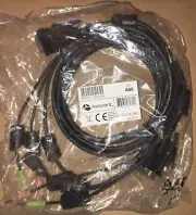 Avocent CBL0084 6ft USB Keyboard / Mouse Dual Head DVI-D Video Cable And Audio