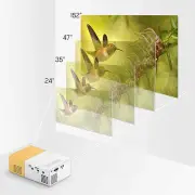 Mini Projector, HD 1080P Portable Movie Projector, HiFi Smart Home Theater Video Projector