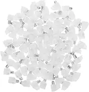 JEWEDECO 100pcs Wardrobe Partition Nail Bracket Shelf Pegs for Shelves Pegs for Shelves in Cabinet Transparent Plastic Shelf Clips Clear Cabinet Shelf Clips Bookshelf Pegs Shelf Support Peg