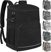 Cooler Backpack Insulated Leakproof Waterproof Backpack Cooler Bag 30/45 Cans, Large Capacity Lightweight Travel Camping Beach Backpack Cooler Ice Chest for Men and Women