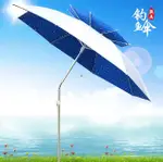 遮陽傘 釣魚傘2.2米萬向雙層防雨曬戶外釣傘遮陽摺疊垂釣傘2.4米漁具用品 - 家 交換禮物全館免運