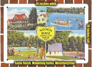 METAL SIGN - New York Postcard - Mansion House, Livingston Manor, N. Y.