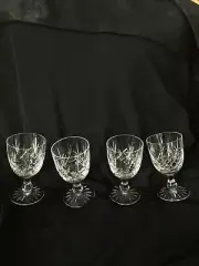 4 vintage Scotland Edinburgh Cut Crystal cordial/cocktail Glass in New Condition