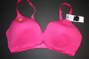 841B3 Hanes G262 Barely There Wire Free Soft Cup Bra Large Fuschia
