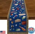 Nepnuser Linen Passover Table Runner Pesach Jewish Seder Matzo Home Dining Ro