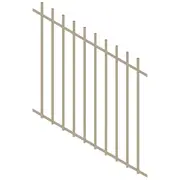 ProtectorAl 350 - 1200 x 1200mm Paperbark Raked 16-30º Radiator Pool Fence Panel