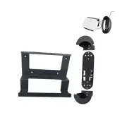 Metal starlink Router and Power Supply Bracket kit, Black 2 in 1 Mount Set