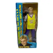 VTG 2001 Aaron Carter #34 Yellow Jersey Doll Play Along 2001 No. 80000 NEW Read