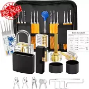 Lock Pick Set, [42 Pcs] Premium Practice Lock Picking Tools Kit with 4 Transpar