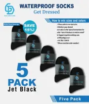 Pack of Five Waterproof Breathable Socks for Hike / Wudhu / Ski / Snow Boarding