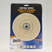 Dico Cotton Firm Cushion Buffing Wheel #40 6" 7000194