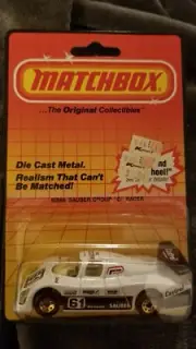 Matchbox MB66 Sauber Group "C" Racer White #61 Die-Cast Metal Car
