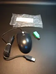 Vintage HP Logitech PS/2 Wired Mechanical Ball Wheel Mouse Model M-S69