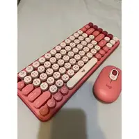 在飛比找蝦皮購物優惠-桃紅色 Logitech 羅技 POP KEYS（含POP 