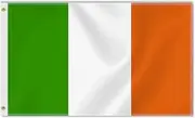 3×5 FT Ireland Flag, Large 75D Irish National Outdoor Banner,Decor for Patio Garden with Brass Gromment