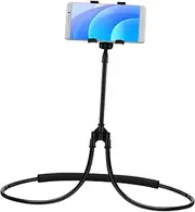 SHINEOFI 1Pc Mobile Phone Neck Holder U Shape Phone Stand for Hands Use Versatile Desktop Bracket for Streaming Video Chats Creative Lazy Person Accessory