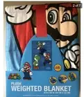 Super Mario ‘Mario Luigi Yoshi’ 5 lbs Plush Weighted Blanket 40” x 60” NEW