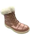 Sperry Bearing Plushwave Faux Fur Lace-Up Boots Rose