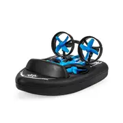 H36F Rc Helicopter for Kid Mini Drone 3 in 1 Sea Land Air Flight Four-Axis Aircraft Vehicle Rc Hel Black Blue