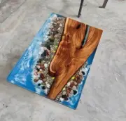 Epoxy Dining Table, Epoxy Resin Table Wood Resin Table, Walnut Wood Table Decor