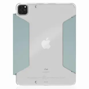 【STM】Studio iPad Air 第5、4代 iPad Pro 11 1-3代 專用極輕薄防護硬殼 - 透灰