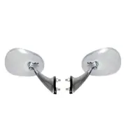 NSU Prinz 30 Sport P1000 TT TTS 58-69 Chrome Ellipse Oval Shape Door Mirrors Set