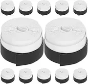 12pcs Badminton Tennis Racket Grip Tape Non Slip Overgrip for Enhanced Comfort Sweat Absorbent Durable Design for All Racket Sports Activities White