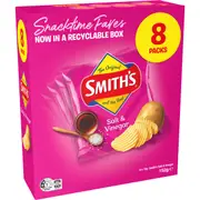 Smith's Potato Chips Salt & Vinegar Snacktime Multipack 8 pack