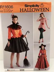 SEW PATTERN SIMPLICITY COSTUME r11606 DRESS PANTS BELT 6-14 MISS