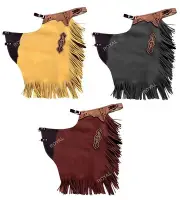 Custom Made Leather Western Chinks / Chaps Soft Quality Bull Trail Riding