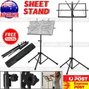 Foldable Sheet Music Stand Tripod Holder with Carry Bag Stage Performence HOT