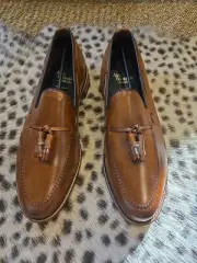 Allen Edmonds Grayson Men's Leather Tassel Loafers 9.5 D Walnut Calf New in Box