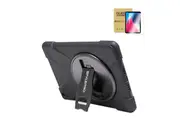 StylePro, combo, iPad 10th and 11th generation, shockproof case with screen protector, black.