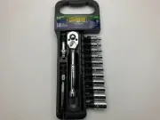 Gearhead GH4254 1/4" SAE Drive Socket & Ratchet Handle Set, 14-Piece