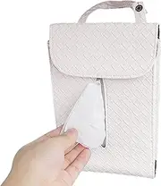 Car Tissues Holder, Tissue Box Holder for Car, PU Leather Vehicle Backseat Organizer for SUVs Sedan Automotive Pickup Truck