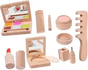 ORFOFE Wooden Makeup Toys for Boys and Girls Girls Makeup Set Educational Pretend Salon Enhance Creativity and Dexterity